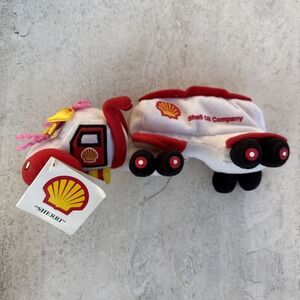 Vintage Shell Oil Tanker Truck Sheldon Plush‎ Bean Bag Gas Promotional Plush Toy